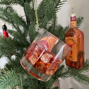 ❤️ WONDERSHOP OLD FASHIONED COCKTAIL CHRISTMAS TREE ORNAMENT NEW